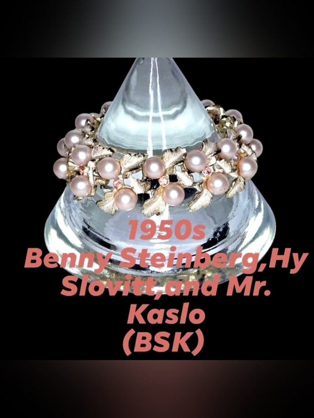 Vintage BSK Rhinestone Bracelet